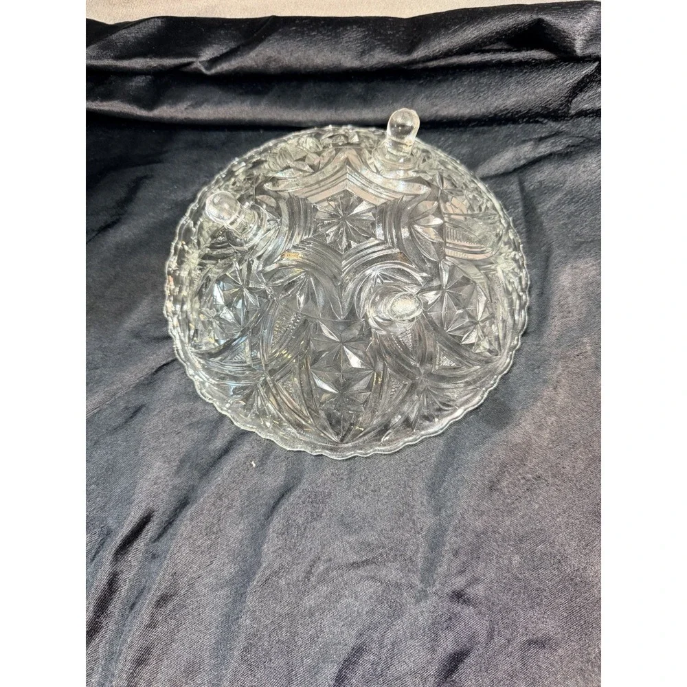 VTG Hobstar /Fans Design Candy Dish 9.25